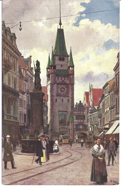 Freiburg - Kaiserstrasse & Martinstor