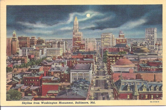 Baltimore, MD - Skyline circa 1932