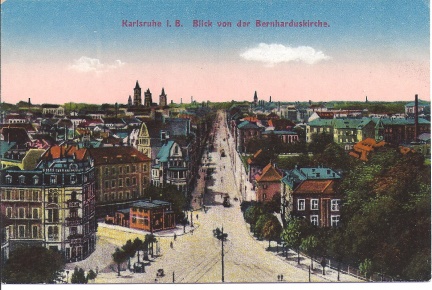 Karlsruhe - City View from Bernharduskirche