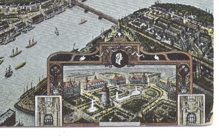 Bird's Eye View of Mannheim - Inset