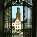 Darmstadt - View thru Schlosstor of Marktplaz & Stadtkirche